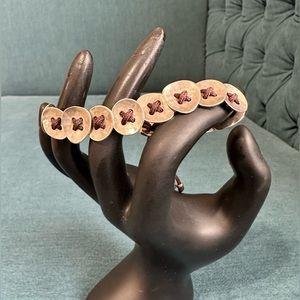 Silpada Sterling Silver Button Disk on Brown Cord "Button Up" Bracelet B2012